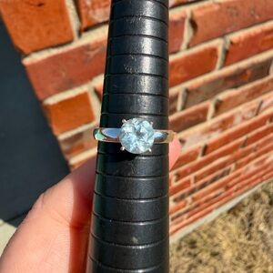 Blue topaz ring